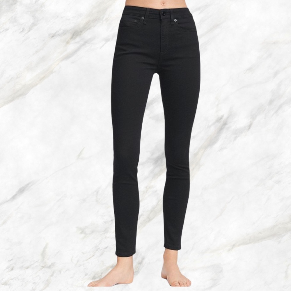 Like new Rag & bone high rise  skinny jeans black